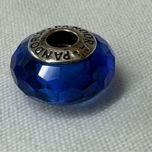 Authentic PANDORA Charm Murano Glass Fascinating Blue